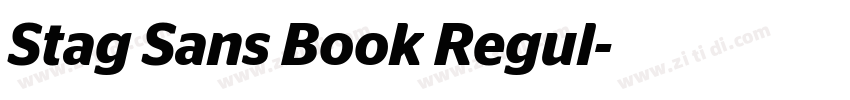 Stag Sans Book Regul字体转换